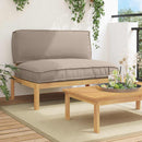 vidaXL Kanapé Szett párnával Tópszínű 120 x 92 x 69 cm Tömör Akácfa