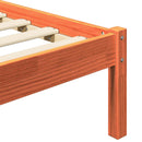 vidaXL Ágykeret Faggyú barna 205,5 x 145,5 x 100 cm Tömör fenyőfa