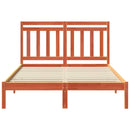vidaXL Ágykeret Faggyú barna 205,5 x 145,5 x 100 cm Tömör fenyőfa