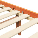 vidaXL Ágykeret fejtámlával 2 pcs Faggyú barna 205,5 x 145,5 x 100 cm