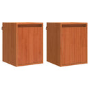 vidaXL Fali Szekrény 2 pcs Faggyú barna 30 x 30 x 40 cm Tömör fenyőfa
