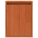 vidaXL Fali Szekrény 2 pcs Faggyú barna 30 x 30 x 40 cm Tömör fenyőfa