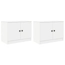 vidaXL Tároló szekrény loft ágyhoz 2 db Fehér 66 x 35 x 48 cm