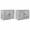 vidaXL Tároló szekrény loft ágyhoz 2 db Betonszürke 66 x 35 x 48 cm