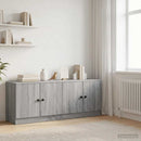vidaXL Tároló szekrény loft ágyhoz 2 db Szürke Sonoma 66 x 35 x 48 cm