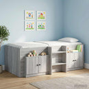 vidaXL Tároló szekrény loft ágyhoz 2 db Szürke Sonoma 66 x 35 x 48 cm