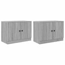 vidaXL Tároló szekrény loft ágyhoz 2 db Szürke Sonoma 66 x 35 x 48 cm