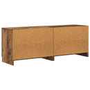 vidaXL Tároló szekrény loft ágyhoz 2 db Antik Fa 66 x 35 x 48 cm