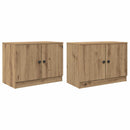 vidaXL Tároló szekrény loft ágyhoz 2 db Kézműves Tölgy 66 x 35 x 48 cm