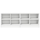 vidaXL Ágyat tartó szekrény 2 db Fehér 66 x 33 x 48 cm Szerelt Fa