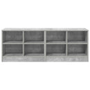 vidaXL Ágyat tartó szekrény polcokkal 2 db Betonszürke 66 x 33 x 48 cm