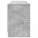 vidaXL Ágyat tartó szekrény polcokkal 2 db Betonszürke 66 x 33 x 48 cm