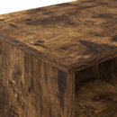 vidaXL Ágyat tartó szekrény 2 db Füstös Tölgy 66 x 33 x 48 cm