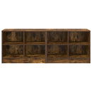 vidaXL Ágyat tartó szekrény 2 db Füstös Tölgy 66 x 33 x 48 cm