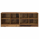 vidaXL Ágyat tartó szekrény 2 pcs Antik Fa 66 x 33 x 48 cm Szerelt Fa