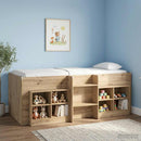 vidaXL Ágyat tartó szekrény 2 pcs Kézműves Tölgy 66 x 33 x 48 cm