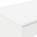 vidaXL Ágyíróasztal Fehér Szerelt Fa 100 x 45 x 75 cm