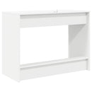 vidaXL Ágyíróasztal Fehér Szerelt Fa 100 x 45 x 75 cm