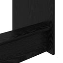 vidaXL Ágyíróasztal Fekete Tölgy Szerelt Fa 100 x 45 x 75 cm