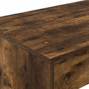 vidaXL Ágyíróasztal Füstös Tölgy Szerelt Fa 100 x 45 x 75 cm
