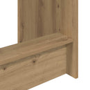 vidaXL Ágyíróasztal Kézműves Tölgy Szerelt Fa 100 x 45 x 75 cm