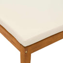 vidaXL Kerti középső kanapé párnákkal Tömör akáciafa és kötél