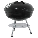 vidaXL Fak grill Fekete 36,5 x 36,5 x 40 cm