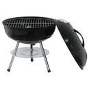 vidaXL Fak grill Fekete 36,5 x 36,5 x 40 cm