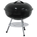 vidaXL Fak grill Fekete 36,5 x 36,5 x 40 cm