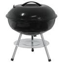 vidaXL Fak grill Fekete 36,5 x 36,5 x 40 cm