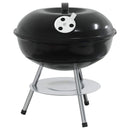 vidaXL Fak grill Fekete 36,5 x 36,5 x 40 cm