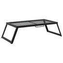 vidaXL Összecsukható Kemping Grill Fekete 58 x 31 x 2 cm Ötvözött Acél