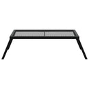 vidaXL Összecsukható Kemping Grill Fekete 58 x 31 x 2 cm Ötvözött Acél