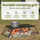 vidaXL Összecsukható Kemping Grill Fekete 31,5 x 26,5 x 4 cm
