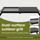 vidaXL Összecsukható Kemping Grill Fekete 31,5 x 26,5 x 4 cm