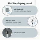 vidaXL Pedestal poszter állvány Ezüst 33 x 33 x 126 cm PVC és Acél