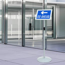 vidaXL Pedestal poszter állvány Ezüst 33 x 33 x 123 cm PVC és Acél