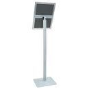 vidaXL Pedestal poszter állvány Ezüst 32,5 x 27 x 126 cm Öntöttvas