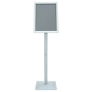 vidaXL Pedestal poszter állvány Ezüst 32,5 x 27 x 126 cm Öntöttvas