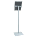 vidaXL Pedestal poszter állvány Ezüst 32 x 27 x 119 cm Öntöttvas