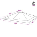 vidaXL Sátras Fedél 300 x 400 cm Kék