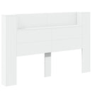 vidaXL LED-es Fejtámla Szekrény Fehér 160 x 16,5 x 103,5 cm Faanyag