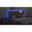 vidaXL LED-es Fejtámla Szekrény Kézműves Tölgy 160 x 16,5 x 103,5 cm