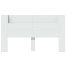 vidaXL LED-es Fejtámla Szekrény Fehér 180 x 16,5 x 103,5 cm Faanyag