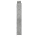 vidaXL LED-es Fejtámla Szekrény Beton 140 x 16,5 x 103,5 cm Faanyag