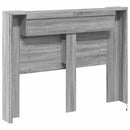 vidaXL LED-es Fejtámla Szekrény Szürke Sonoma 140 x 16,5 x 103,5 cm
