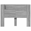vidaXL LED-es Fejtámla Szekrény Szürke Sonoma 140 x 16,5 x 103,5 cm