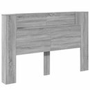 vidaXL LED-es Fejtámla Szekrény Szürke Sonoma 160 x 16,5 x 103,5 cm