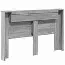 vidaXL LED-es Fejtámla Szekrény Szürke Sonoma 160 x 16,5 x 103,5 cm