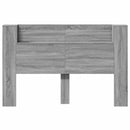 vidaXL LED-es Fejtámla Szekrény Szürke Sonoma 160 x 16,5 x 103,5 cm